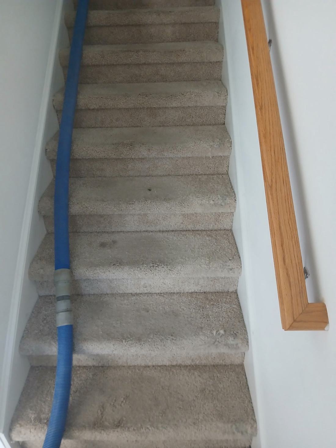 Stair carpet before